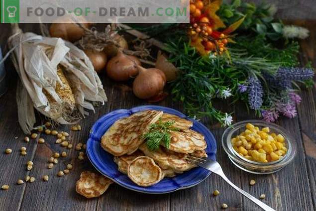 Beignets de maïs et d'oignons - de la restauration rapide maison
