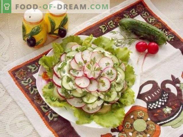Salade printanière en couches