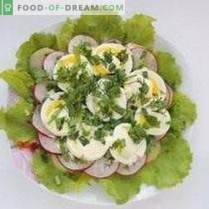 Salade printanière en couches