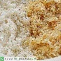 Côtelettes de céleri avec du riz