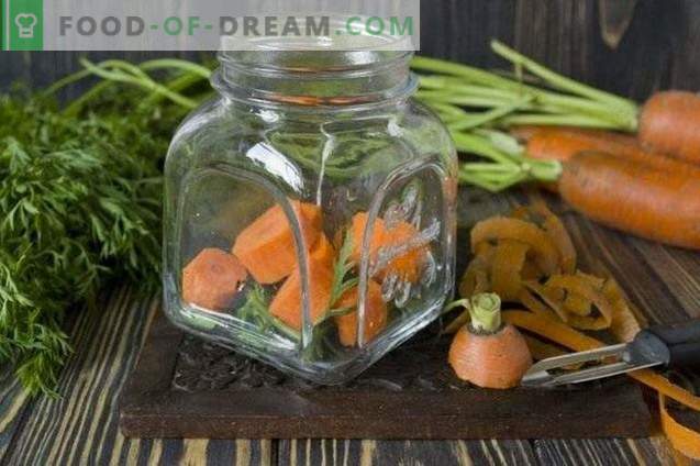 Courge marinée avec carottes et piment