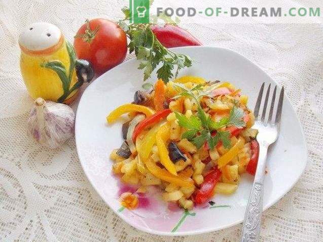 Fried Potatoes with Vegetables