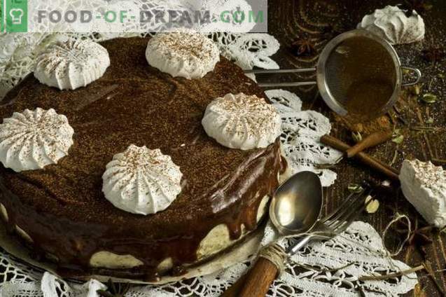 gâteau au chocolat avec guimauve