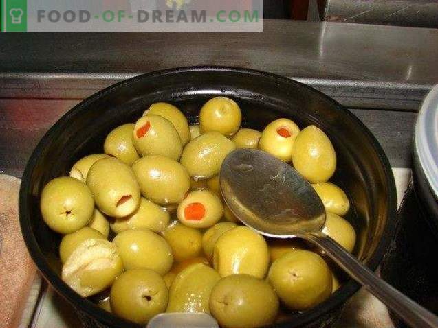 Olives ou olives - quelle est la différence et l'avantage?