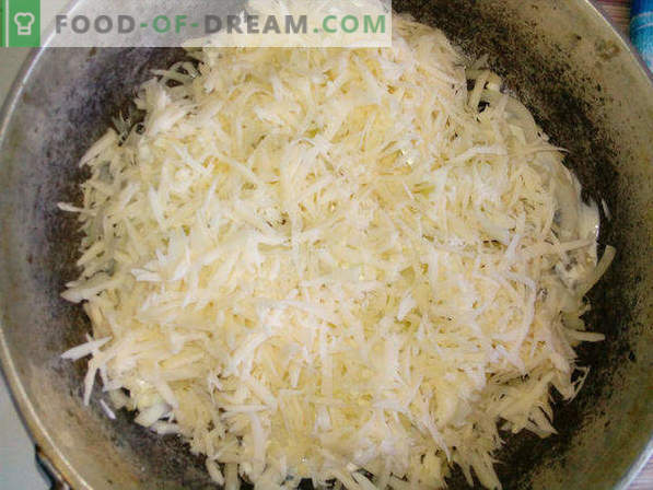 Au four, recette sous la croûte de fromage
