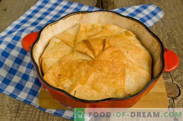 Shakh-pilaf dans le pain pita - consommant pour les vacances