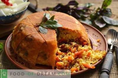 Shakh-pilaf in pita bread - consuming for the holiday