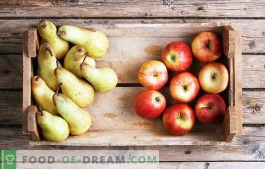 Compote de pommes et de poires pour l’hiver: les composantes du goût. Compote préférée de pommes et de poires pour l'hiver dans des recettes sans le savoir