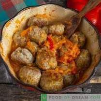 Boulettes de viande italiennes ou boulettes de viande à la sauce aux légumes