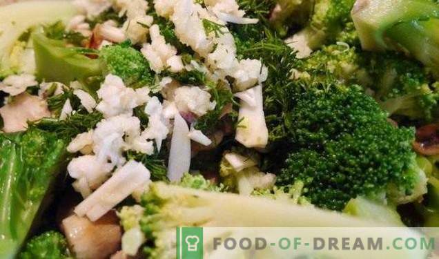 Broccoli with mushrooms