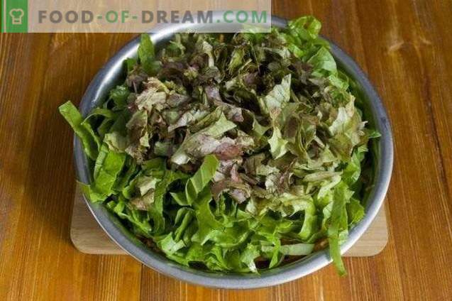 Salade de carême aux champignons grillés