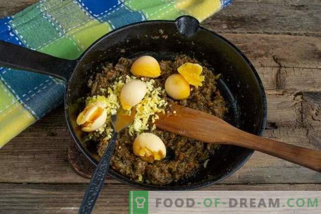 Snack aux œufs simple avec pâté aux champignons