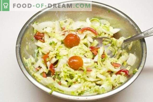 Salade de légumes à la vinaigrette citron-oignon