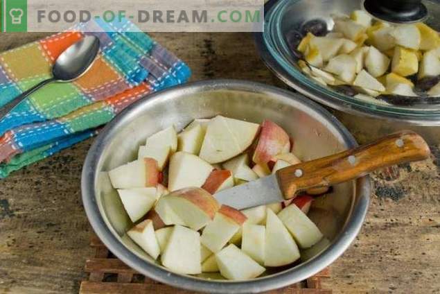 Confiture de poires et de prunes - la plus facile à préparer