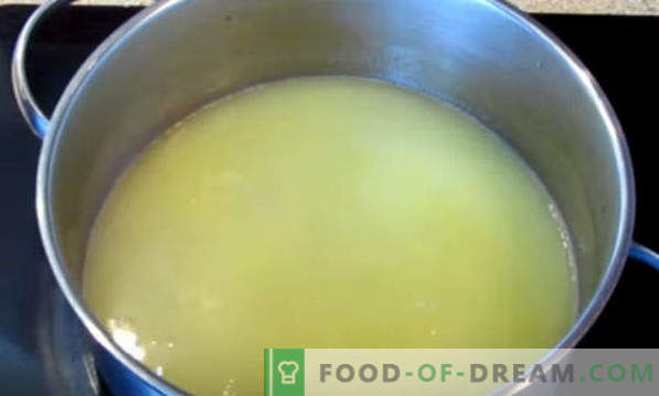 Pâte à choux pour les éclairs, recettes au lait, margarine, huile végétale