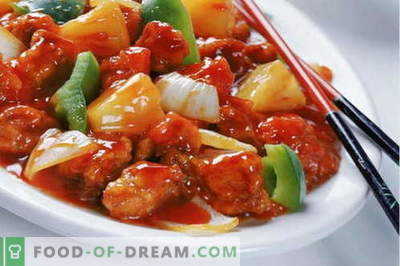 Poulet en chinois - les meilleures recettes. Comment bien cuire le poulet en chinois.