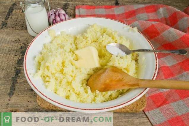 Mashed potatoes - recipe with milk and butter