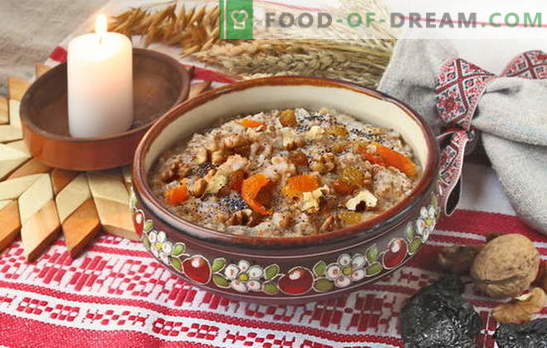Comment faire cuire du riz avec kutia aux raisins secs. Recettes pour kutia commémorative avec des raisins secs et kutia de Noël