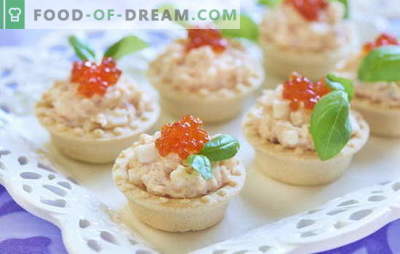 Cod liver tartlets are a convenient snack. Recipes for tartlets with cod liver: with vegetables, mushrooms, caviar
