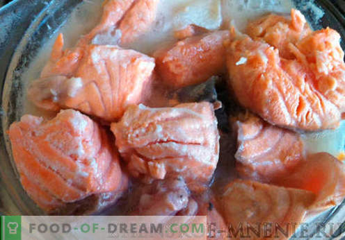 Velouté au poisson rouge - une recette avec des photos et une description étape par étape