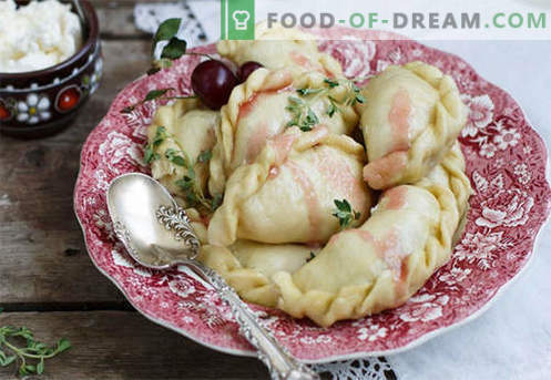 Dumplings aux cerises - les meilleures recettes. Comment bien cuire des boulettes de pâte avec des cerises à la maison.