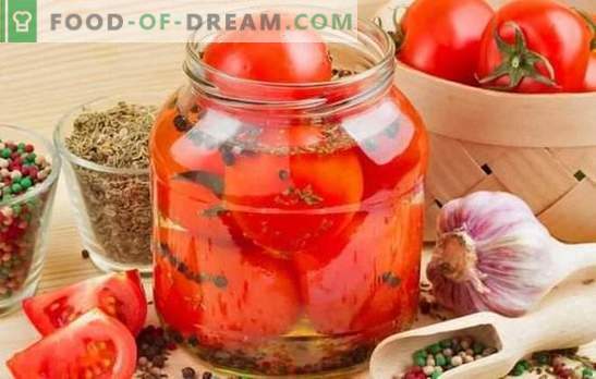 Tomates pour l'hiver - recettes rapides blancs de tomates. Méthodes de mise en conserve des tomates - recettes pour l’hiver, rapidement et sans tracas