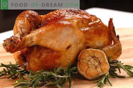 Poulet à l'ail - les meilleures recettes. Comment bien et savoureux cuire le poulet à l'ail.