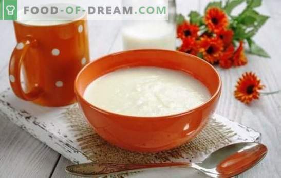 Bouillie de semoule sur du lait sans grumeaux - parfait! Les meilleures recettes et secrets de la cuisson de la semoule au lait sans morceaux