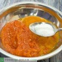 Sauce tomate avec carottes et pommes pour l'hiver