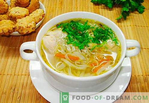 Zupa z rosołu z kurczaka - najlepsze przepisy. Jak prawidłowo i smacznie gotować zupę w bulionie z kurczaka.