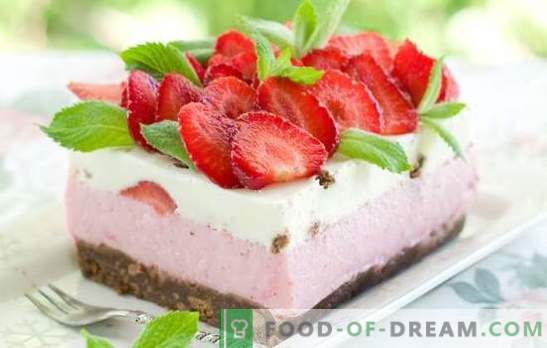 Desserts à la fraise: recettes avec photos pour un été doux. Variantes de différents desserts à la fraise: gâteaux, crèmes, glaces, pastila