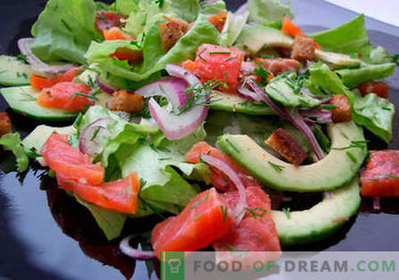 Salade à la truite - les meilleures recettes. Comment bien et savoureux salade cuite à la truite.