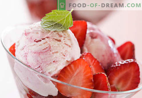 Crème glacée maison - les meilleures recettes. Comment cuire rapidement et savourer des glaces faites maison.