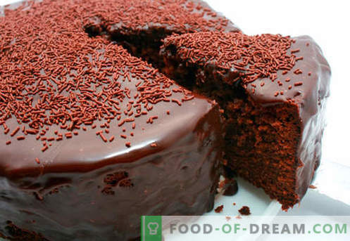 Gâteau au chocolat - les meilleures recettes. Comment cuire rapidement et savourer un gâteau au chocolat.