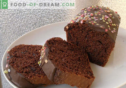 Gâteau au chocolat - les meilleures recettes. Comment cuire rapidement et savourer un gâteau au chocolat.