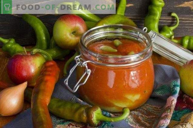 Piment vert à la garniture aux pommes et tomates