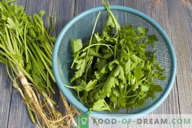 Comment économiser les légumes verts pour la soupe et la salade pour l’hiver?