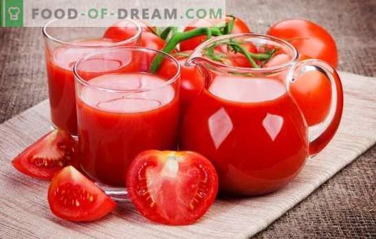 Nous fabriquons du jus de tomate à la maison: naturel, avec des légumes, des pommes ou des épices. Méthodes de fabrication du jus de tomate pour l'hiver à la maison