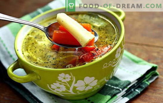 Soupe de légumes maigre - pour les végétariens et le jeûne. Recettes de cuisine soupe de légumes maigre