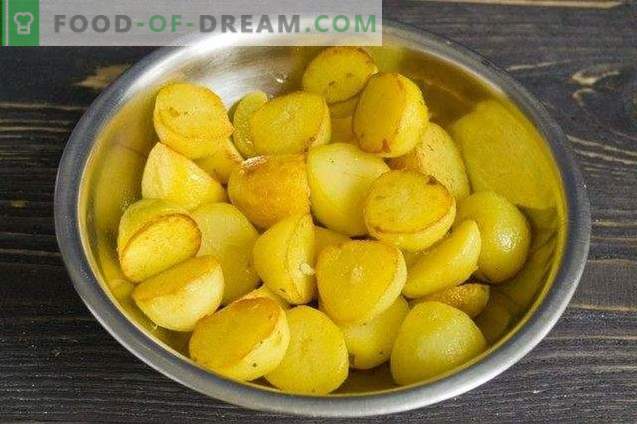 Jeunes pommes de terre frites aux épices indiennes