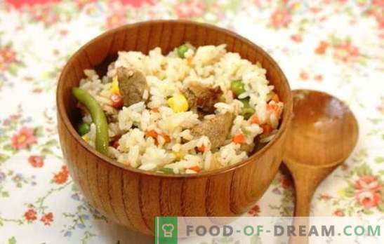 Riz à la viande dans une mijoteuse: du pilaf à la paella. Recettes de plats de riz populaires avec de la viande dans une mijoteuse: simples et originales