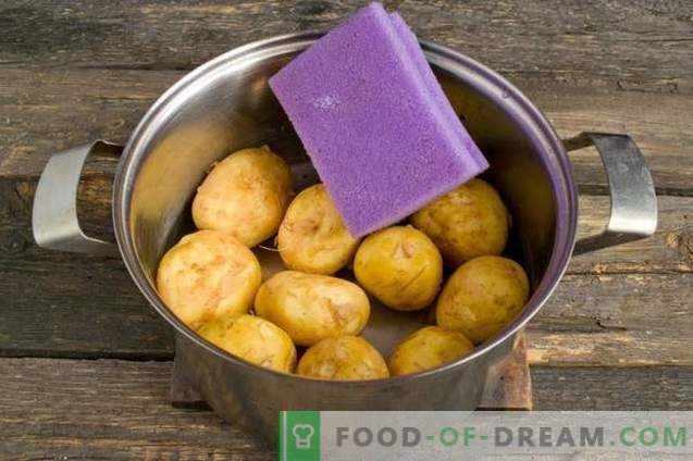 Pommes de terre nouvelles, grillées dans une casserole