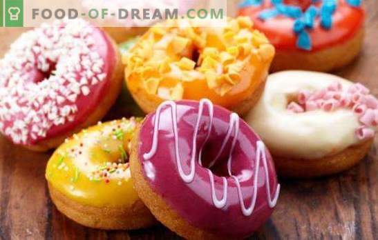 Donuts américains - ce sont des donats brillants! Recettes pour divers beignets américains avec glaçage et fourrage