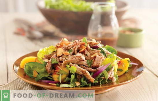 Une simple salade avec de la viande est une collation consistante. Comment faire une salade simple avec de la volaille, du porc ou du bœuf