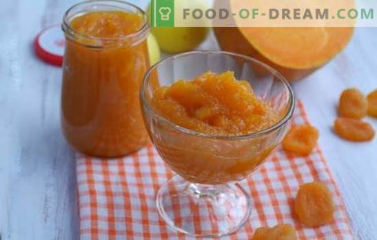 La confiture de citrouille aux abricots secs est un conte de fées orange! Recettes pour différentes confitures de citrouille avec abricots et citrons secs, oranges, noix