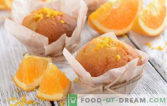 muffins à l'orange - égayer! Recettes de muffins à l’orange parfumés, tendres, sucrés et aérés