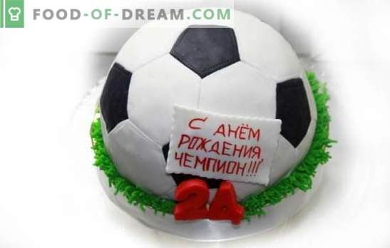 Football Ball Cake Recettes De Desserts Sur Le Theme Simples Et Complexes Gateau De Cuisson Football Avec Mastic Et Creme