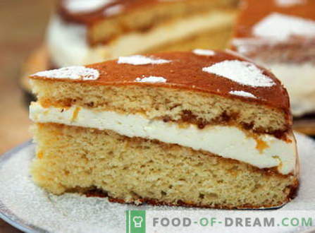 Gâteau éponge - les meilleures recettes. Comment bien et savoureux cuire le gâteau éponge.