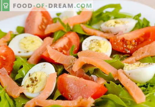 recettes de salade au saumon et aux œufs pour les vacances et pour tous les jours