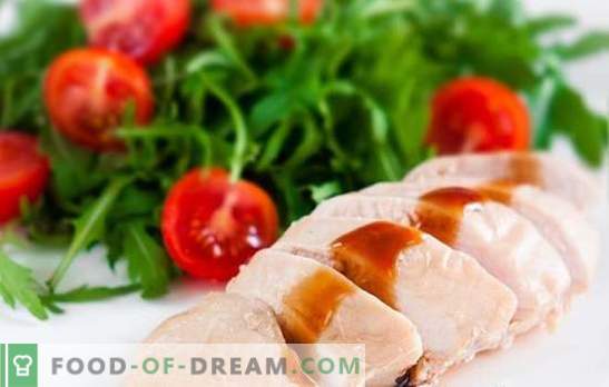 Comment cuire un sein cuit diététique? Recettes avec poitrine de poulet bouillie: crêpes, salades, ragoûts, tartes